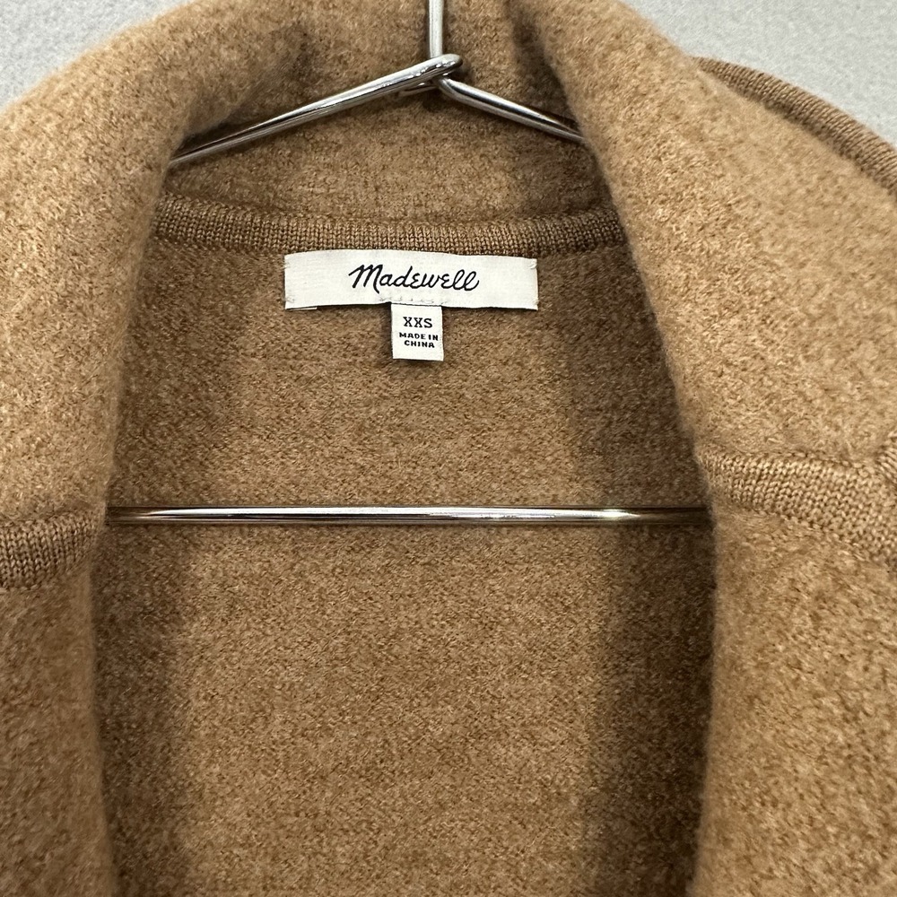 Madewell Merino Wool Sweater Coat Cardigan Pockets XXS Oversized - Picture 3 of 10